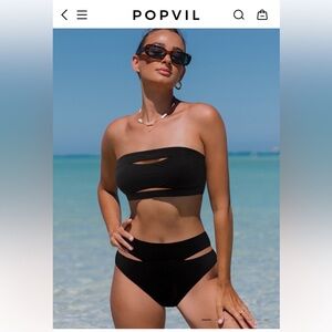 Black XL Two Peice Swimsuit